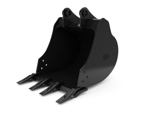 464-9911: 619 mm (24 in), 130 L (4.6 ft3), Pin On, 45 mm (1.8 in)