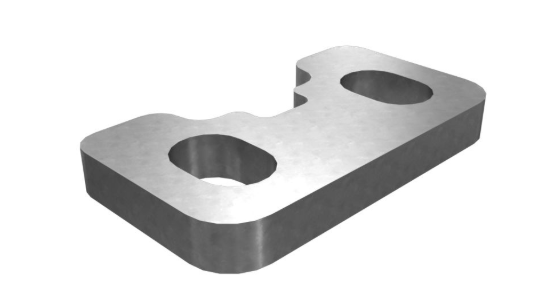 243-6652: 10mm Thick Slotted Strip Wear Cover